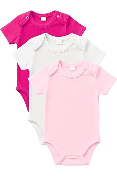 GENERAL طقم بدلات أطفال بأكمام قصيرة من سلسلة كالم كوتون للجنسين - كلاسيك (عب...