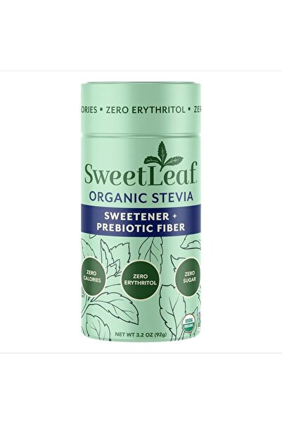 SweetLeaf Organic Stevia Powder Shaker Jar - Zero Calorie Sweetener with Stev...