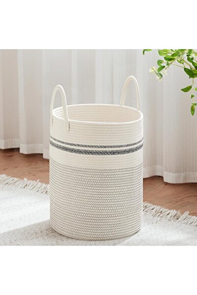 VIPOSCO Large Laundry Hamper, Tall Woven Rope Storage Basket for Blanket, Toy...