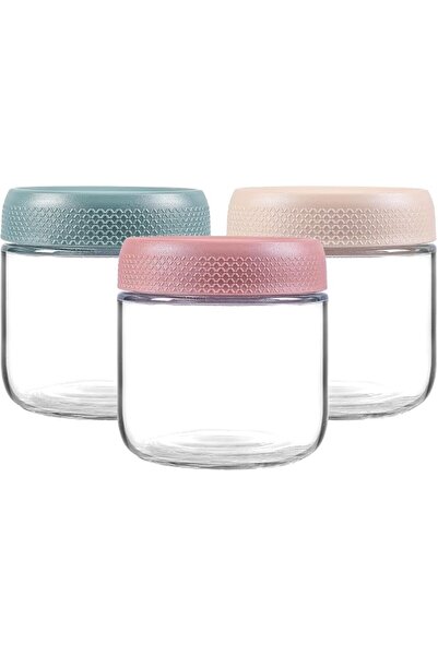 JOYZZZ 10oz Glass Jars with Airtight Lids, 3-Pack Wide Mouth Mason Jars for F...