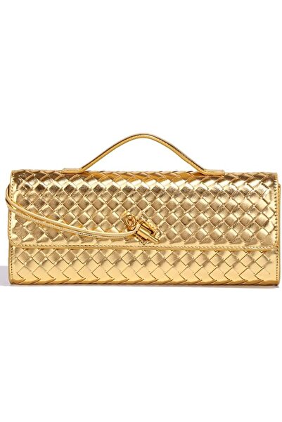 GENERAL Suede Woven Evening Clutch Purses Women Crossbody Shoulder Hobo Handbag
