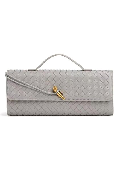 GENERAL Suede Woven Evening Clutch Purses Women Crossbody Shoulder Hobo Handbag