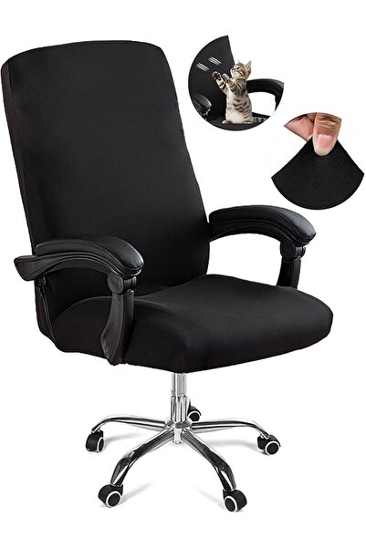 KASTWAVE Office Chair Cover, Removable Stretch Slipcover with Zipper, Univers...