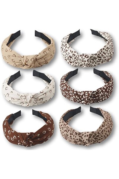 Tazweeq Knotted Headbands 6 Pack - Non Slip Boho Turban Headbands for Women -...