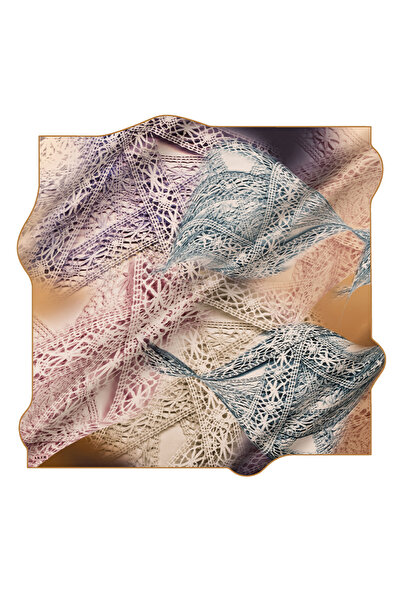 Aker Yeşil 90X90 İpek Twill Eşarp