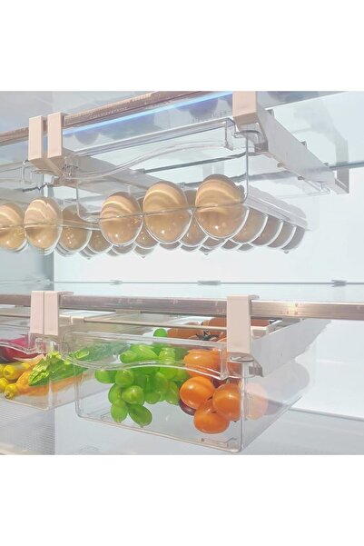 Yelajoy Adjustable Refrigerator Drawer Organizer – 2 Pack Transparent Pull-Ou...