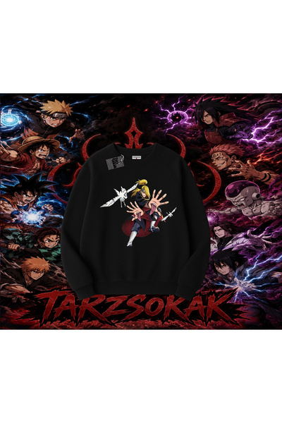 Tarzsokak Deidara Naruto Anime Character Oversize Unisex Crew Neck Sweatshirt...
