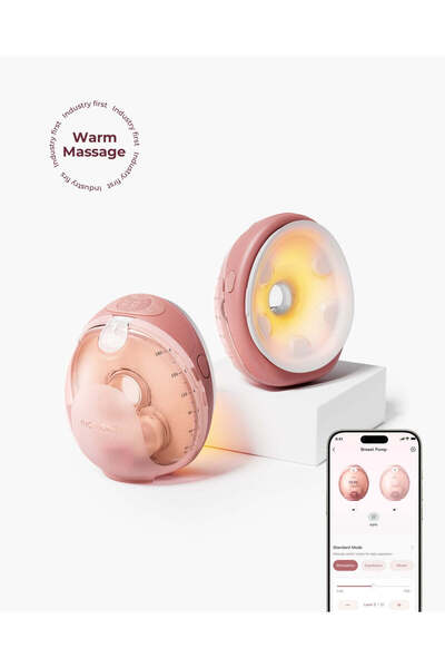 Momcozy - Wellness 1 Warm Massage Wearable Breast Pump
