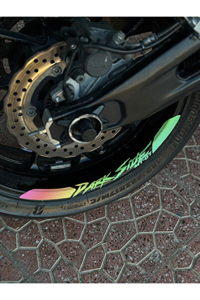 Banxtre Yamaha MT-07 için Dark Side MT-07 Jant Şeridi Sticker Seti (8 Parça) ...