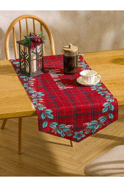 LC Waikiki Two Mt Shop Quality Lcw Home Mixed Waffle Plaid 50X140 cm Runner
