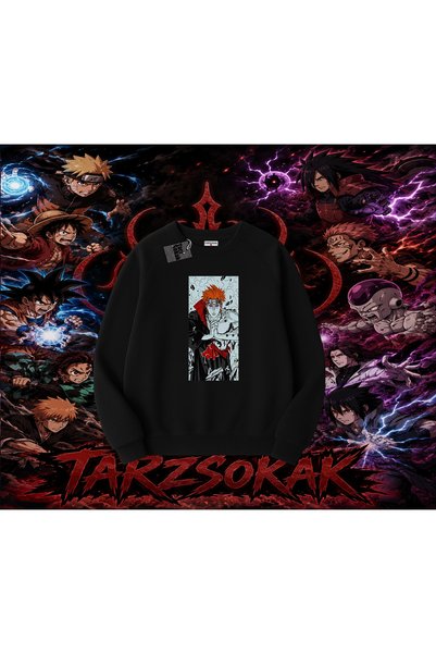 Tarzsokak Pain Nagato Naruto Anime Character Oversize Unisex Crew Neck Sweats...