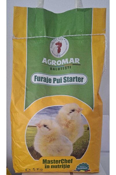 Agromar Balotesti Furaj Pui Starter, 0–30 zile, 22% Proteina, Brizura 5KG