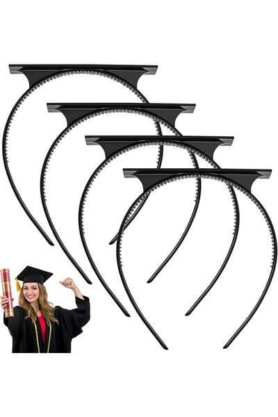 NALACAL Graduation Headband Cap 4 Pack, Grad Cap Headband, Insert Secures You...