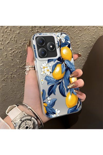 CHICASELUX Realme C63 4G/C61 متوافق مع اللون الأصفر والليموني والأزرق والأبيض...