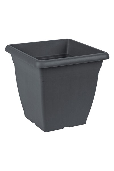 CATIANO Ghiveci din Plastic pentru Flori Patrat Antracit 40x40x36cm - 32Lt