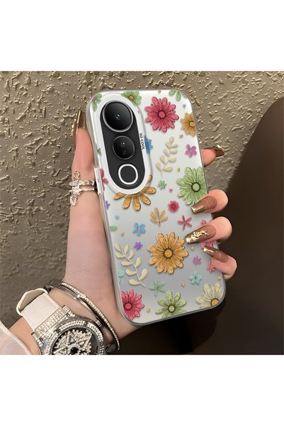 CHICASELUX هاتف Vivo V50 Lite 4G/5G متوافق مع نباتات الأقحوان الملونة متعددة ...