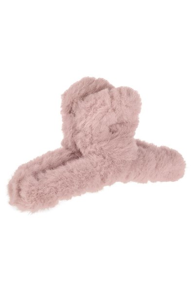 CATIANO Clama Par Roz cu Imitatie de Blana Roz Nude pentru Femei 12cm
