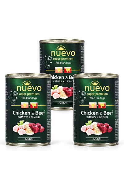 Nuevo Hrana umeda pentru caini Junior, 3 buc x 400g