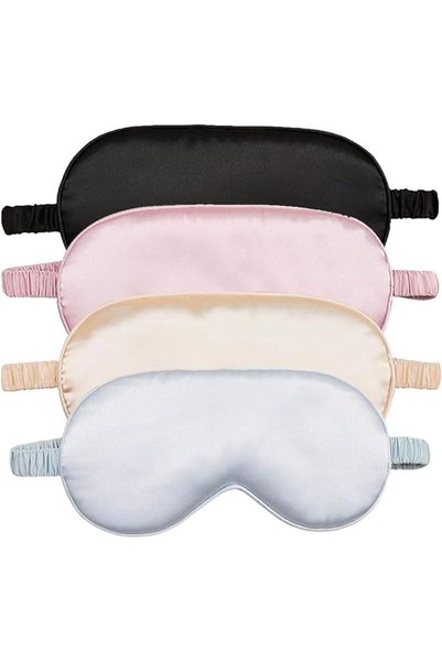 Yelajoy 4 PCS Sleeping Eye Mask, Adjustable Sleep Shade for Men Women, Light ...