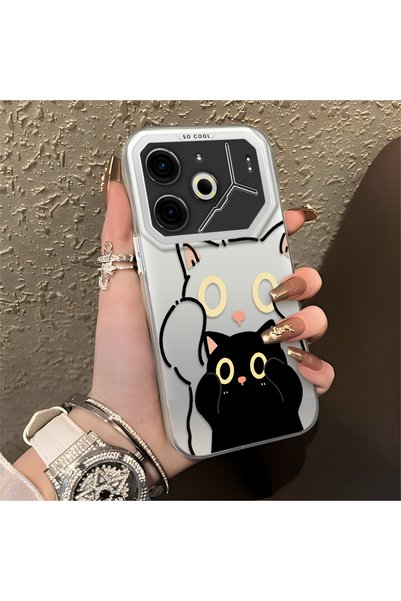CHICASELUX هاتف تكنو بوفا 6/بوفا 6 برو 5G متوافق مع تصميم بسيط مخطط وطباعة فن...