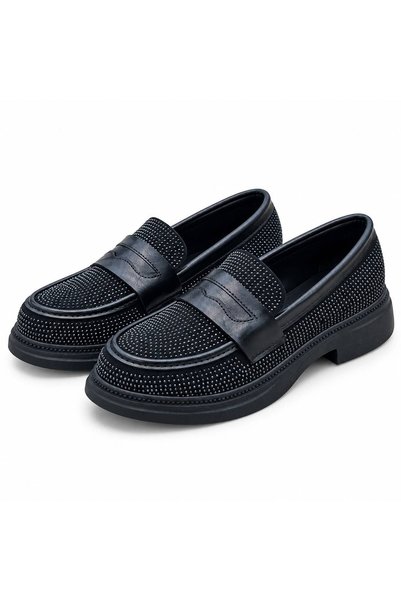 PATRON SHOES Women's Black Stone Comfort Shoes, Lightweight Casual Shoes