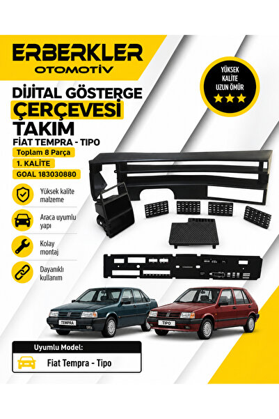 ERBERKLER Fiat Tempra Tipo Dijital Gösterge Çerçevesi TAKIM Toplam 8 Parça 1....