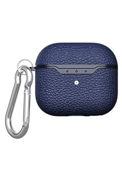 OEM TPU Silicone Case (Leather Look) for AirPods 5 / 4 - Dark Blue