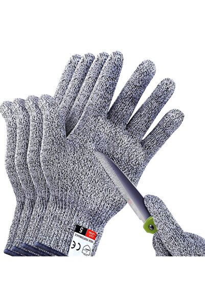 Generic THOMEN 4 PCS (M+L) Cut Resistant Gloves Level 5 Protection for Kitche...