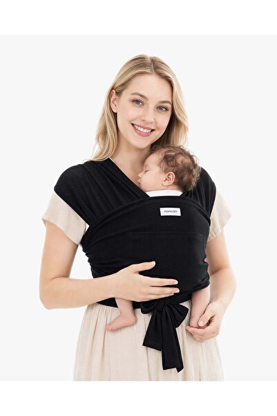 Momcozy - Baby Wrap Carrier Air-Mesh - black