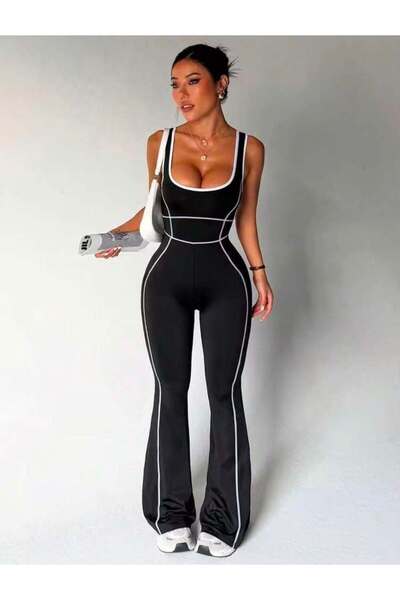 Woman's Fashion Ολόσωμη Φόρμα Μαύρη