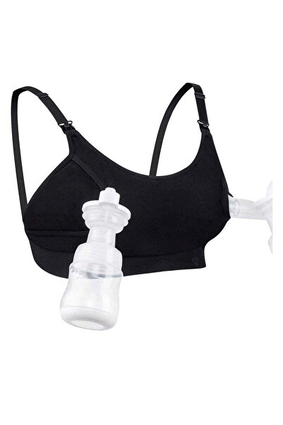 Momcozy - Adjustable Breast-Pumping and Breastfeeding Bra - Black - Small