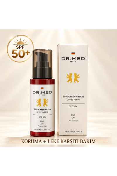 SPF 50+ Güneş Kremi – Arbutin, Panthenol, Shea Butter ve Vitamin E İçeren Leke Karşıtı Bakım