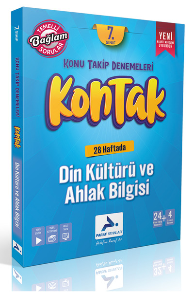 paraf yayınları 7. Sınıf Maarif Model KONTAK Din Kültürü ve Ahlak Bilgisi 36 ...
