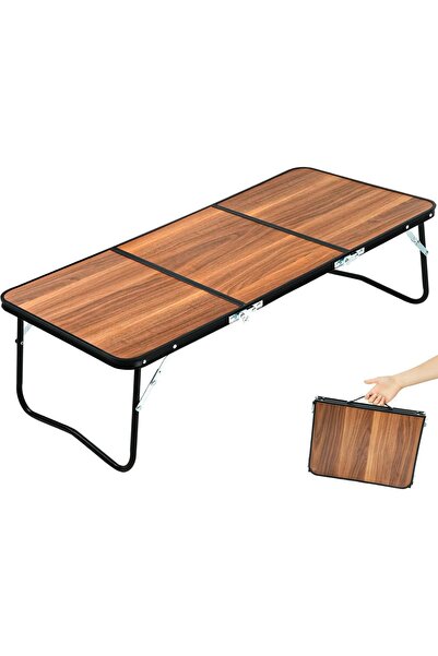 Generic Brand 91x40cm Portable 3 Panel Folding Camping Table Wood Look Picnic...