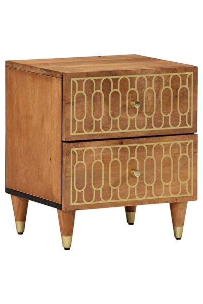 Syfax Κομοδίνο, 40x33x46 εκ., μασίφ ξύλο μάνγκο