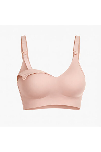 Momcozy - Seamless Nursing Bra - Beige_XL