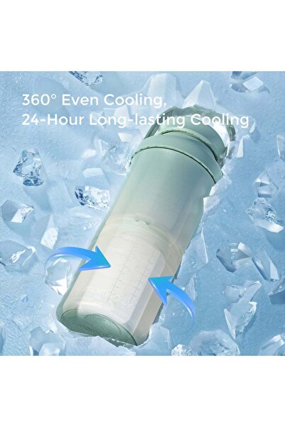 Momcozy - Portable Breast Milk Cooler for Outdoor - 22oz - Blue