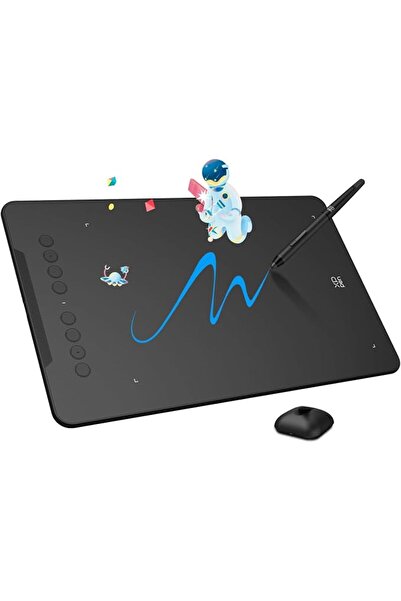 GENERAL لوح رسومي XP-PEN Deco 01 V3 مقاس 10×6.25 بوصة، لوح رسم بقلم ضغط 8192 ...