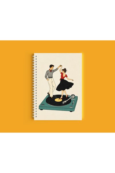 ARTHOUSECOLLECTIVE A4 Spiral Notebook - Unlined School Notebook - 80 Sheets/160 Pages - Music Collection