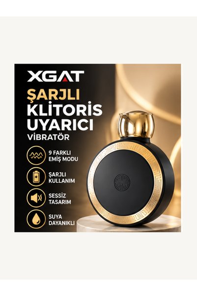 Şarjlı Parfüm Şeklinde Klitoris Uyarıcı Vibratör – 9 Emiş Modu, Silikon, USB Şarjlı
