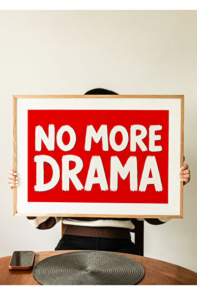 ARTHOUSECOLLECTIVE Wall Art Graffiti Collection - No More Drama - Horizontal ...