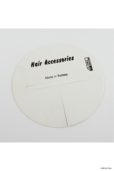 ZERO LAND Zngzrmll Round Hair Accessory (111326) Card White