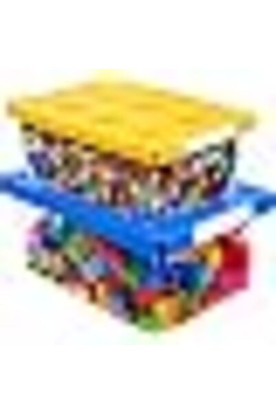 Generic Plastic Building Block Storage Bins with Lids - Stackable Toy Storage...