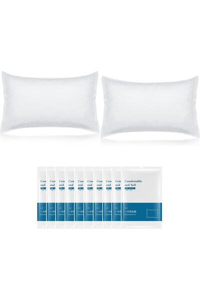 Generic 10 Pairs Disposable Pillow Case Covers,Single-Use Pillow Covers,White...
