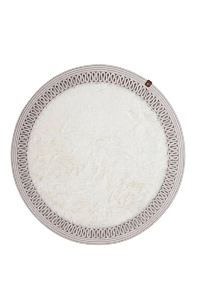 Comfort Craft Στρογγυλό βελούδινο χαλάκι με μοτίβο από γιούτα της σειράς Moon...