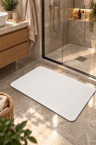 DİATOM Dalga model Banyo paspası Su emici paspas diatomite mat abdest paspası duşakabin önü banyo matı lavabo önü paspas