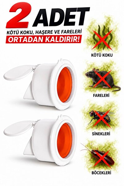 CEKO ARMATÜR 2 Adet Çekvalfli Adaptör Conta Ø50 Koku Önleyici Lavabo Eviye Gi...