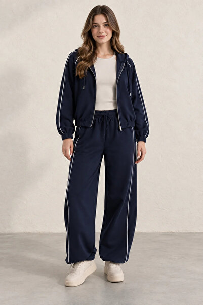 nazzain Hooded Striped Set