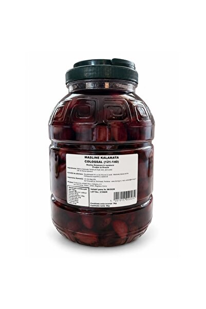 OEM Măsline Kalamata, Colosale, 3 kg, în saramură, borcan PET