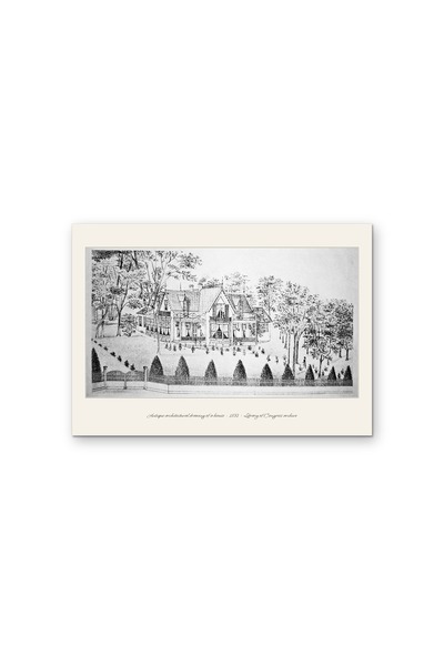 OEM Poster Carton 250g A4 Desen Arhitectural Antic Casa 1881, Colectie Arhiva...